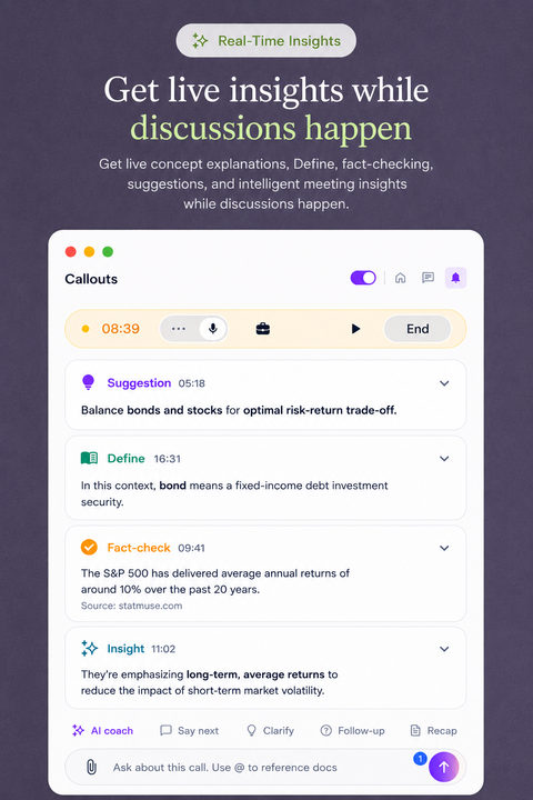 Live insights